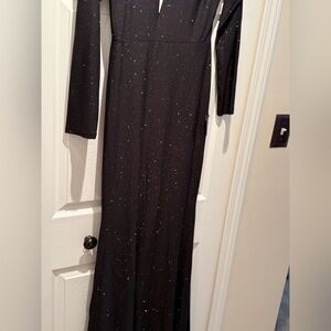 Elegant Black Long Sleeve Dress